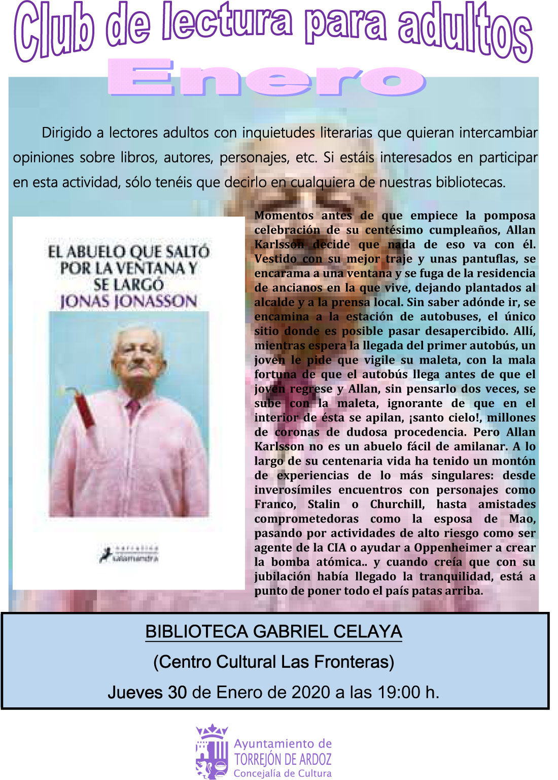 Club de lectura para adultos
