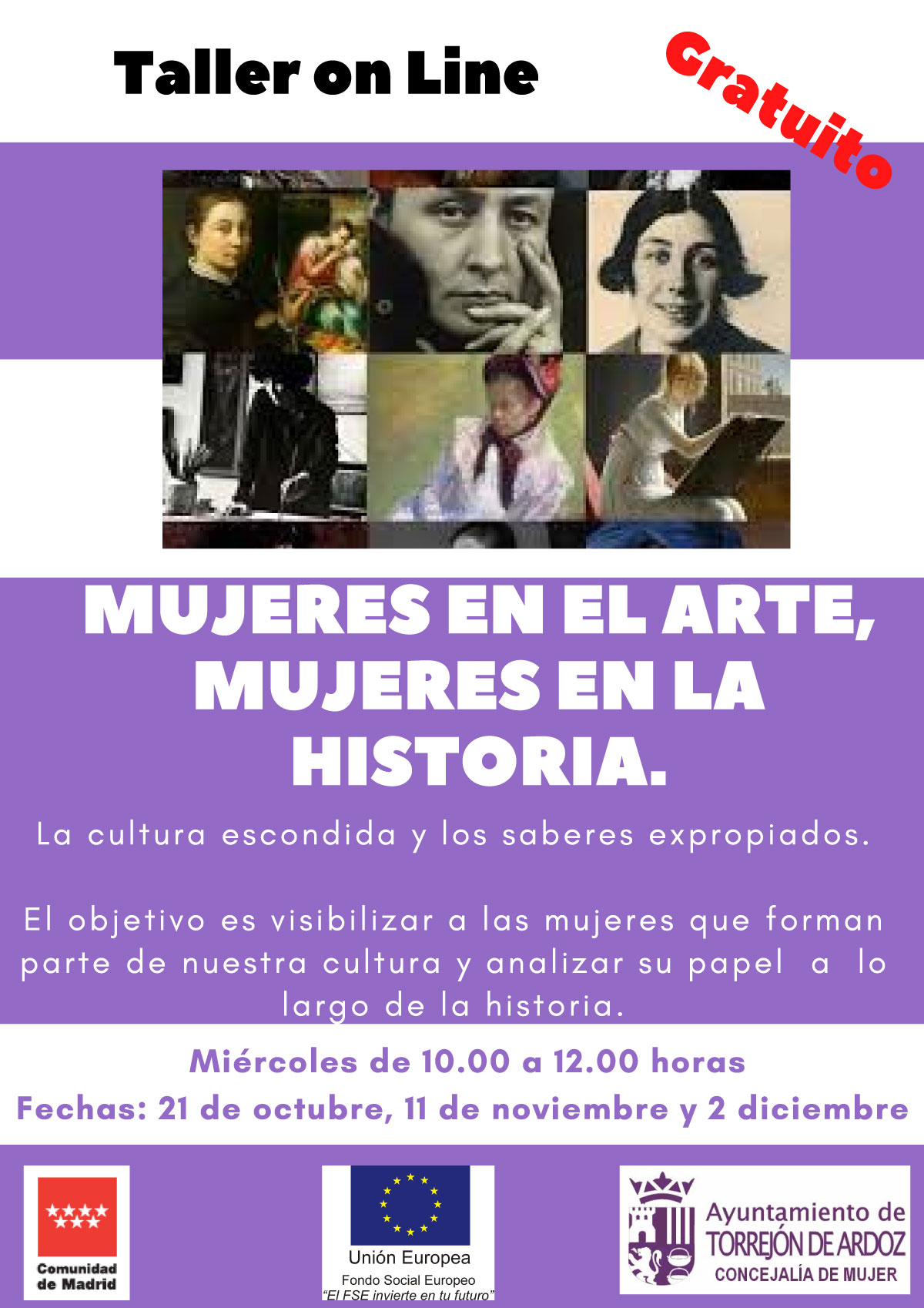 Mujeres en el arte, mujeres en la historia