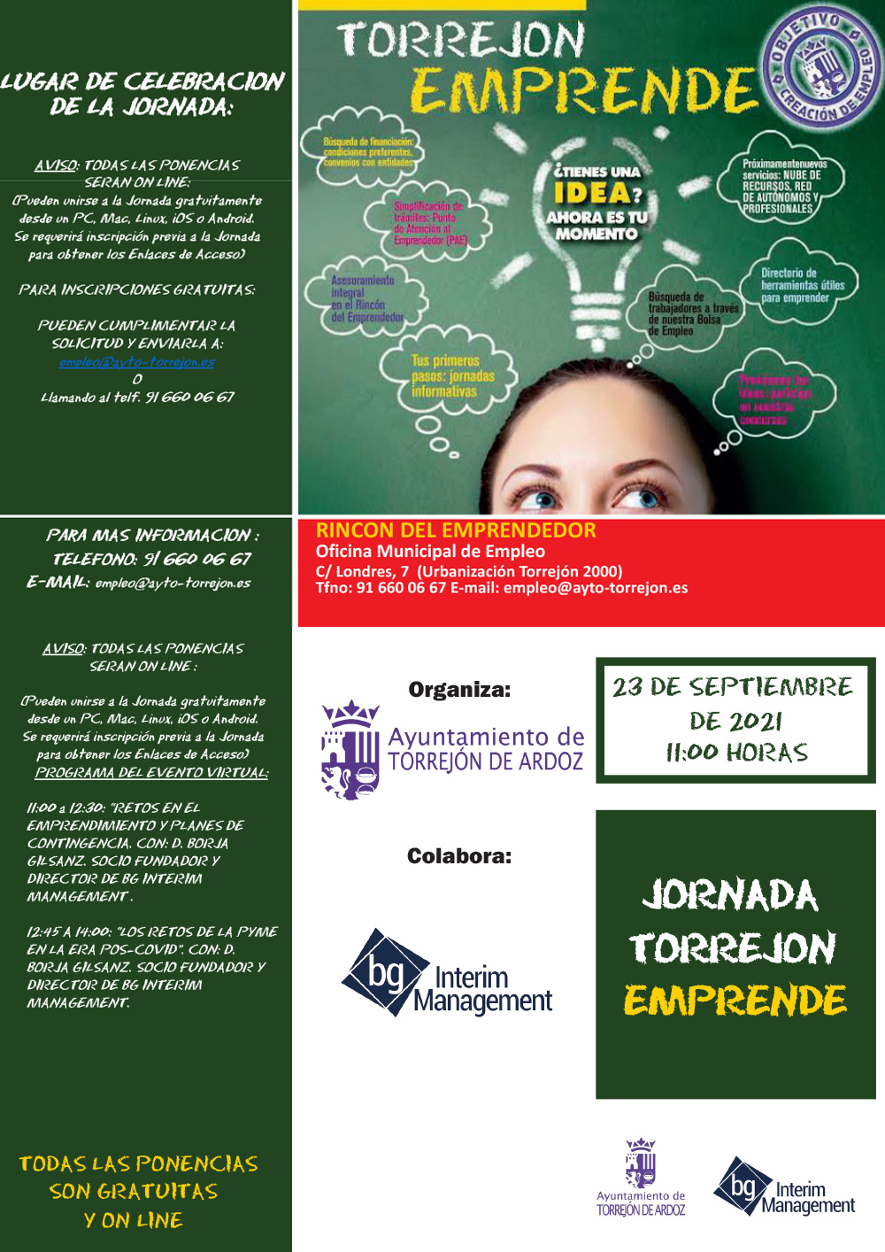 Jornada Torrejón Emprende - 23 septiembre 2021