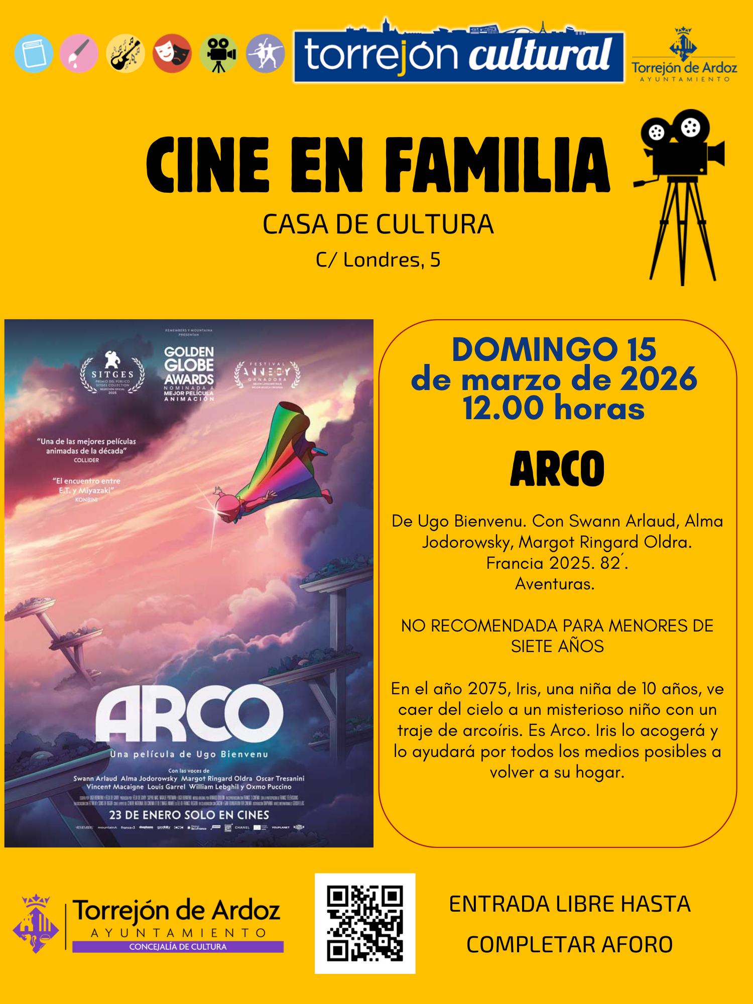Cine en familia: Arco
