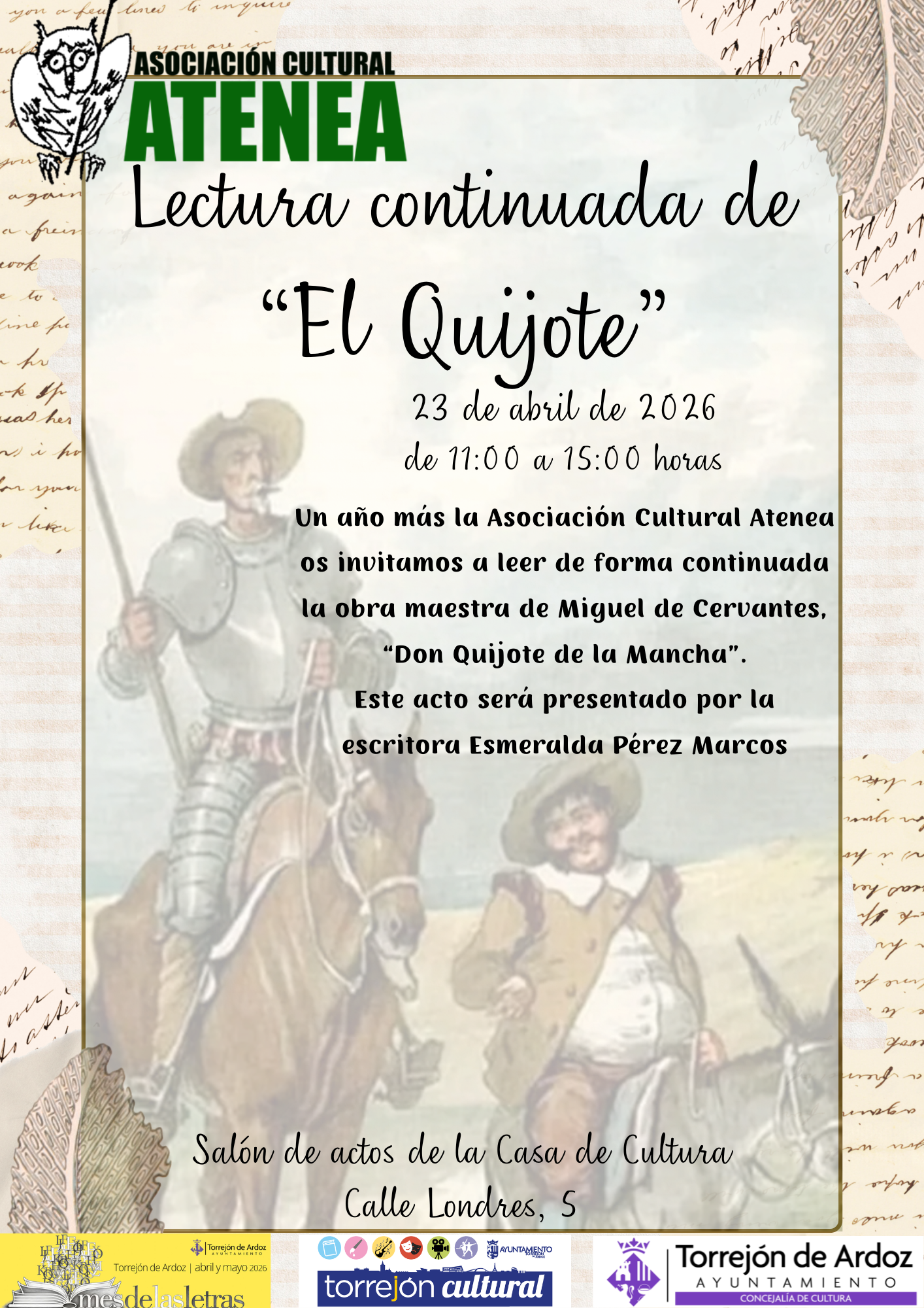 Lectura continuada de "El Quijote"
