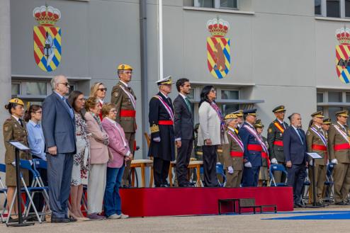 El alcalde, Alejandro Navarro Prieto, en la tribuna presidencial