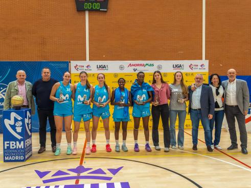 Entrega de premios de la categoría cadete femenina