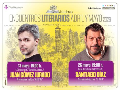 Los platos fuertes de la programación para este mes de mayo serán los encuentros literarios