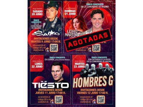 Invitaciones conciertos Fiestas Populares 2026