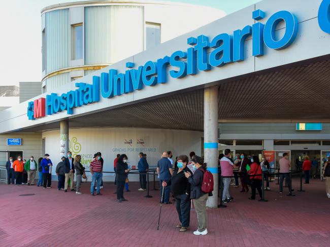 Vacunación en el Hospital Universitario de Torrejón