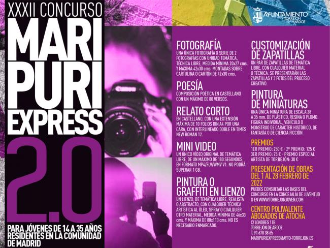 Abierto el plazo de inscripción del XXXII Concurso Mari Puri Express 2.0, que este año aumenta la cuantía de los premios 
