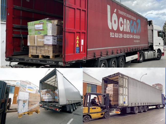 Torrejón de Ardoz se vuelca con Ucrania con tres tráilers de ayuda humanitaria y recaudando más de 75.000 euros para la compra de material