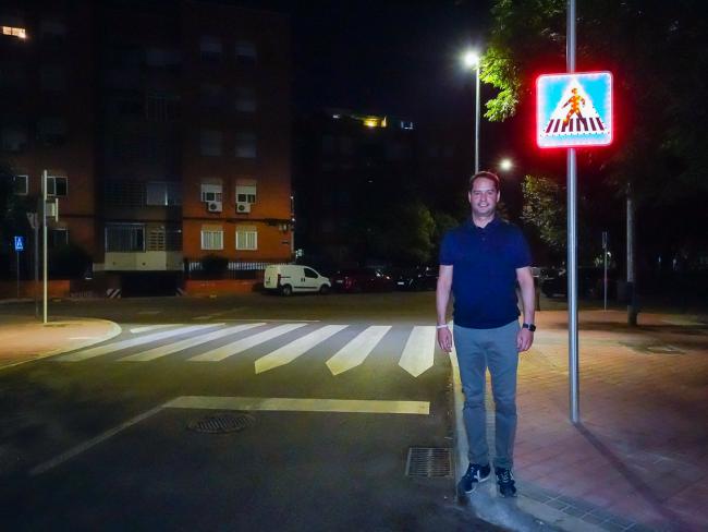 Mejorada la iluminación en 112 pasos de peatones de la ciudad