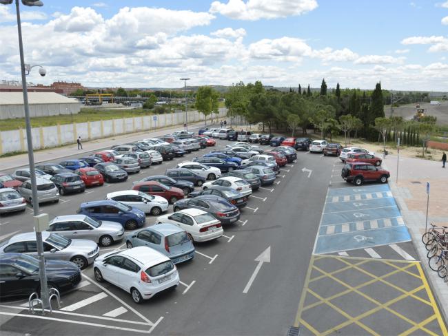 Aparcamiento Sur de la Estación de Cercanías de Plaza España en Torrejón de Ardoz