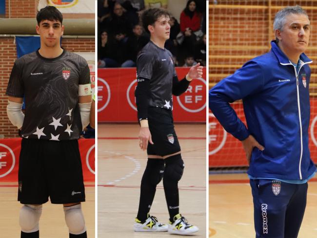 Álex Aurrecoechea, Marcos Serrano y Javier Triguero