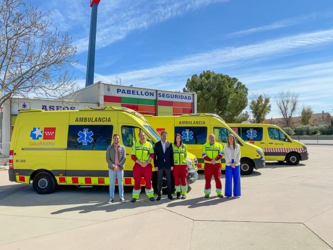 Las ambulancias del SUMMA de la Zona Este de Madrid vuelven a su sede en Torrejón de Ardoz
