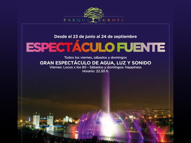 Espectáculo Fuente del Parque Europa 