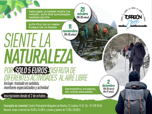Se abre el plazo de inscripción para las actividades del programa “Aula de Ocio y Naturaleza” de la Concejalía de Juventud 