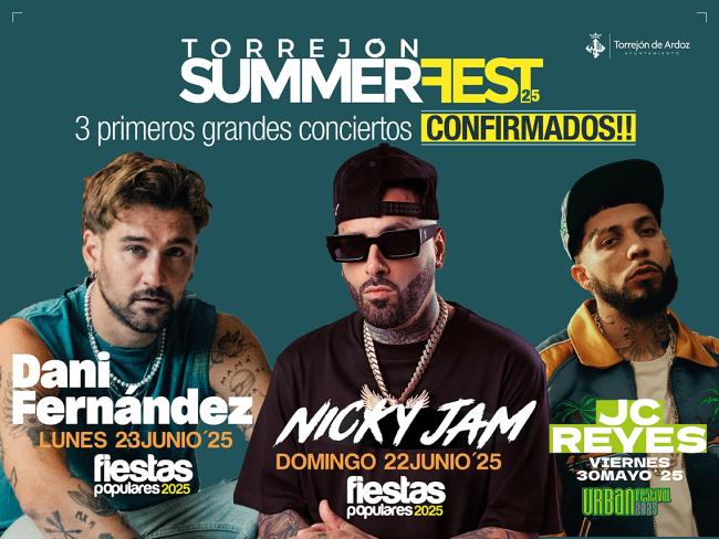 3 conciertos Torrejón Summer Fest 2025