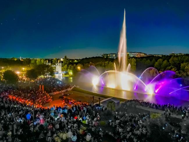 Espectáculo Fuente del Parque Europa 